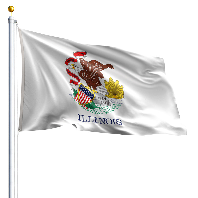 The Illinois state flag