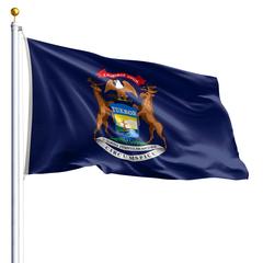 The Michigan state flag