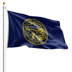 The Nebraska state flag