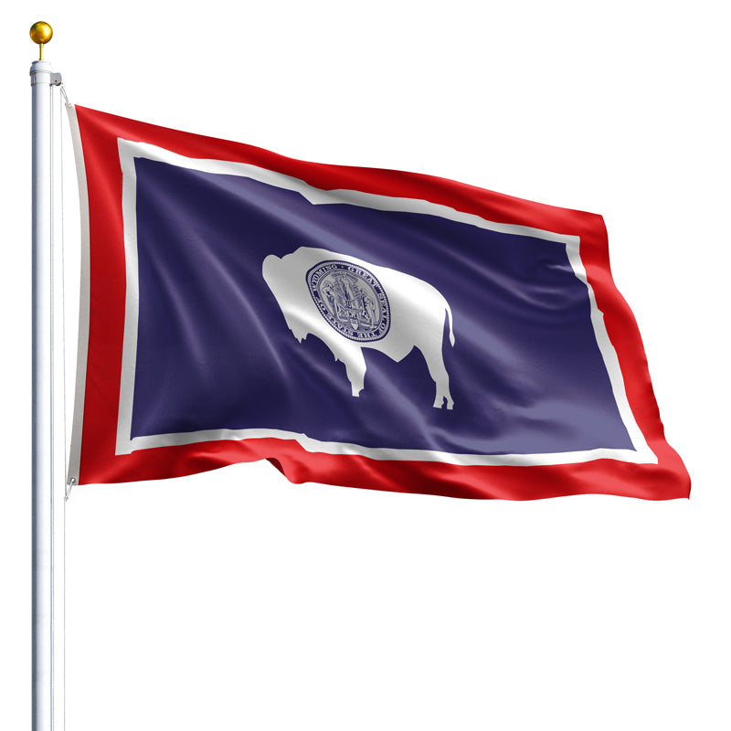 The Wyoming state flag
